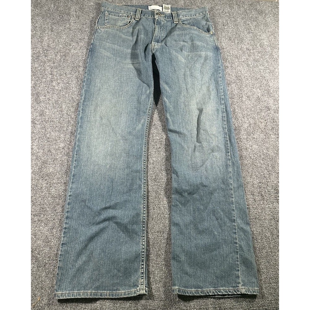 Vtg Levi's Silver Tab Jeans Mens 34x33 Blue Medium Wash True Boot Y2K